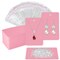 Pink Earring Cards for Selling Set with 100 Pieces Earring Display Cards, 200 Pieces Earring Backs and 100Pcs Jewelry Packaging Bag for Earrings Necklace Jewelry Display (3.5" x 2.3" Inches)